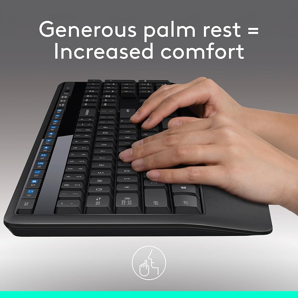 ロジクール　ワイヤレスコンボ　ｍｋ３４５　ブラック MK345 Comfort Wireless Keyboard and Mouse Combo | Logitech